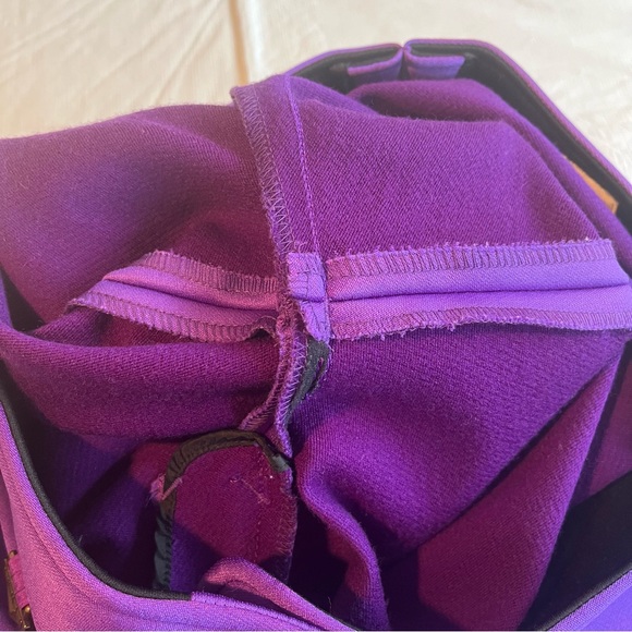 Fera Skiwear Purple Stirrup Ski Pants Wool Nylon Spandex (Bb) - Picture 11 of 16